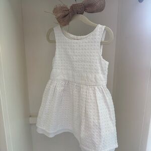 Cat & Jack White Dress, girls size 3t
